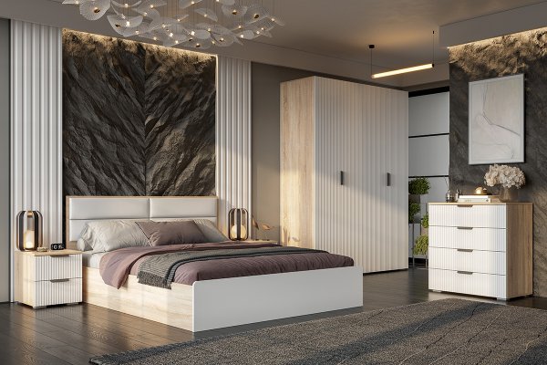 Кровать Норд КРПМ-160 1,6*2,0 м с подъемным механизмом SL