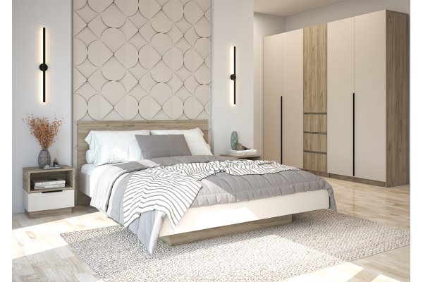 Кровать "Бохо" 1,6*2,0 м с основанием ЛДСП SL